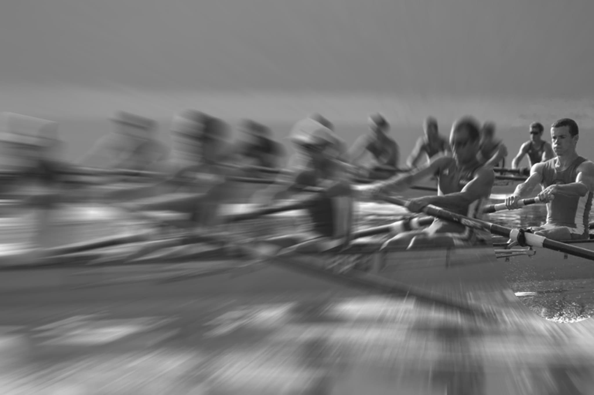 Competing in rowing at a high level