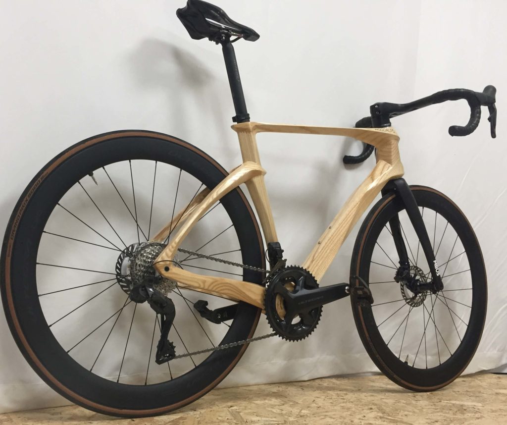 WOODALPS road wooden bike - vélo de route en bois