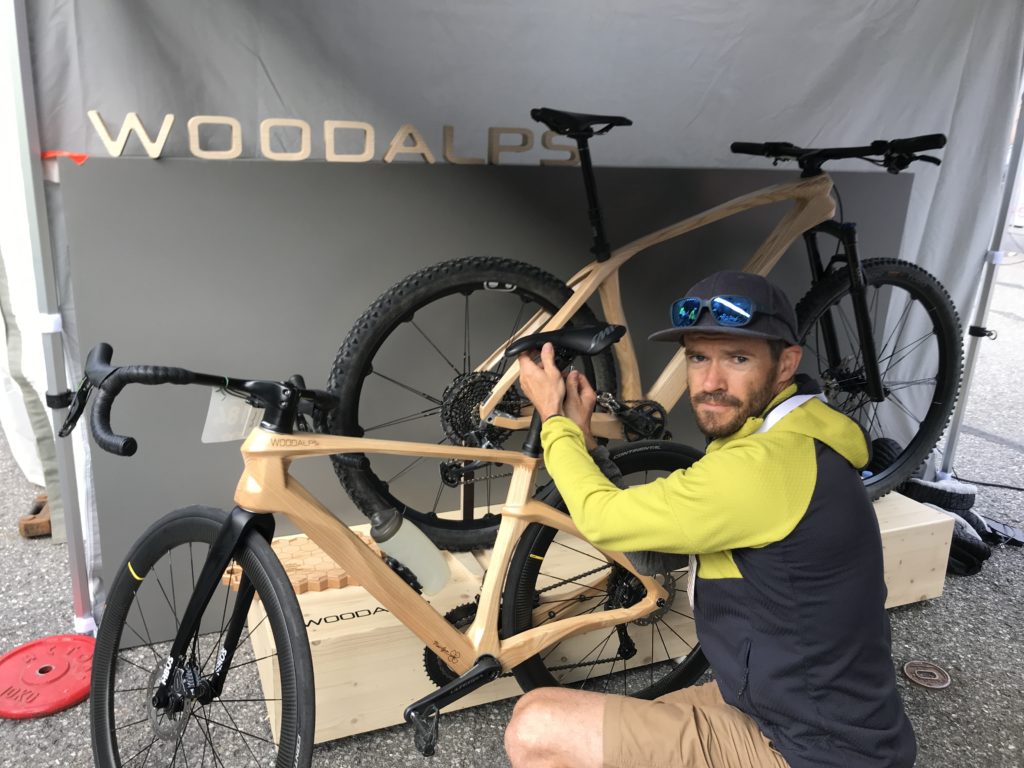 WOODALPS booth  at Chablais Chaltel Leman Race